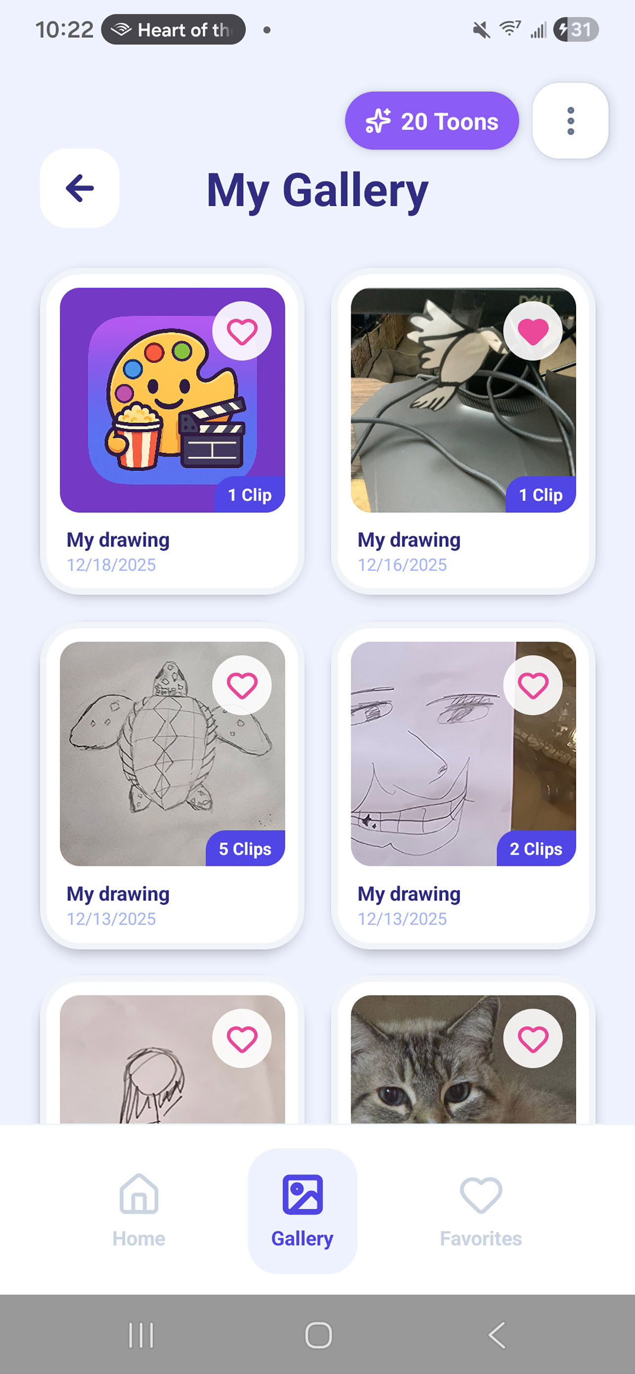 DoodleToon App Interface